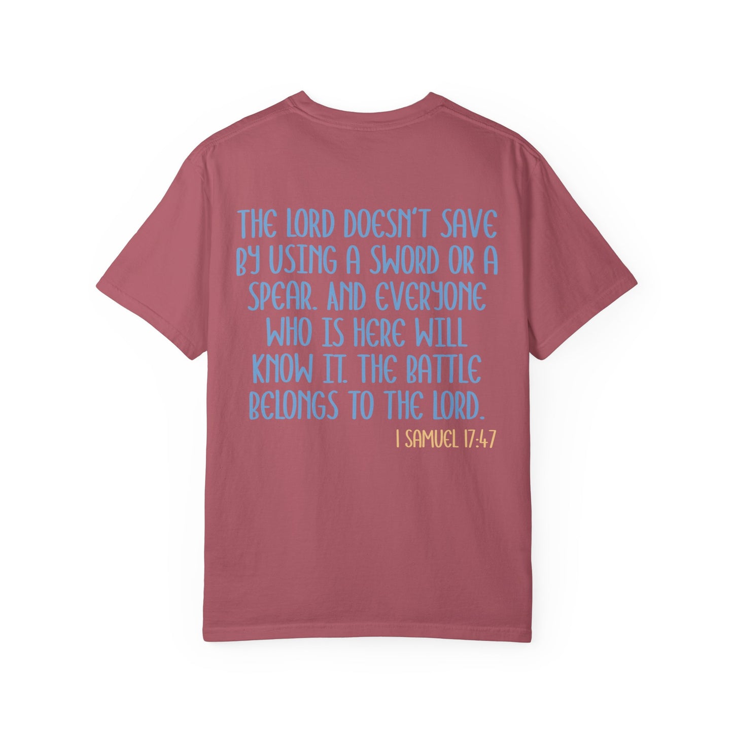 Womens Tee - 'The Battle Belongs to the Lord'