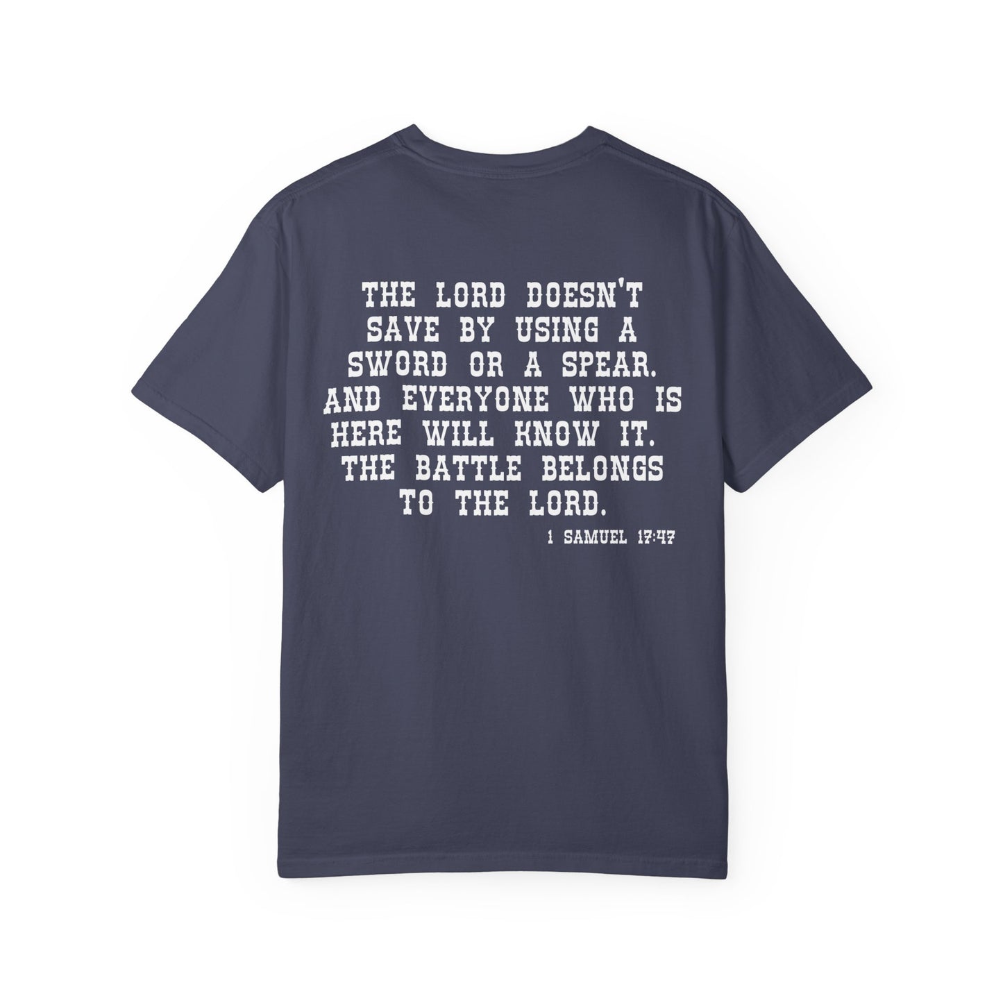 Mens Tee - 'The Battle Belongs to the Lord'