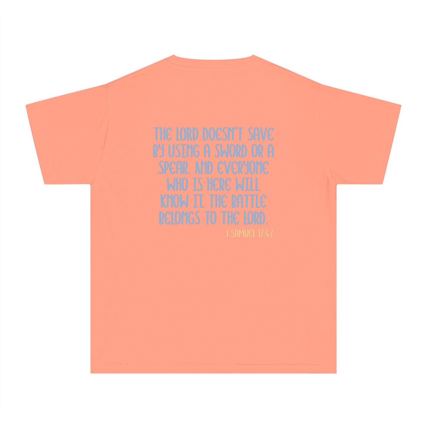 Girls Tee - 'The Battle Belongs to the Lord'