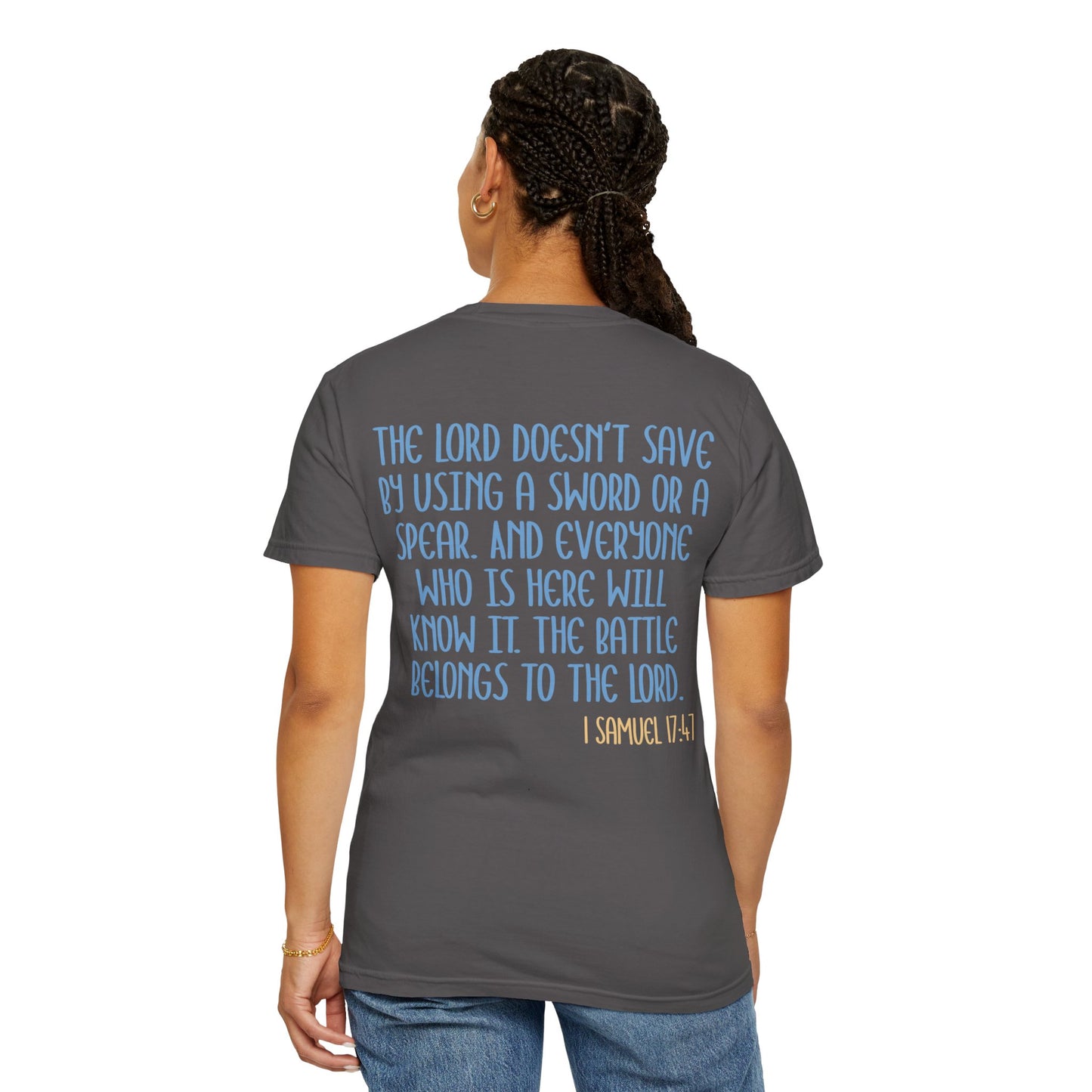 Womens Tee - 'The Battle Belongs to the Lord'