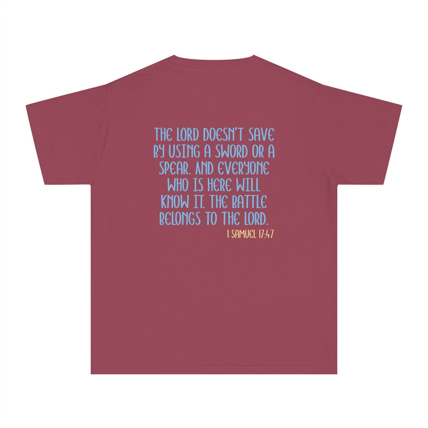 Girls Tee - 'The Battle Belongs to the Lord'