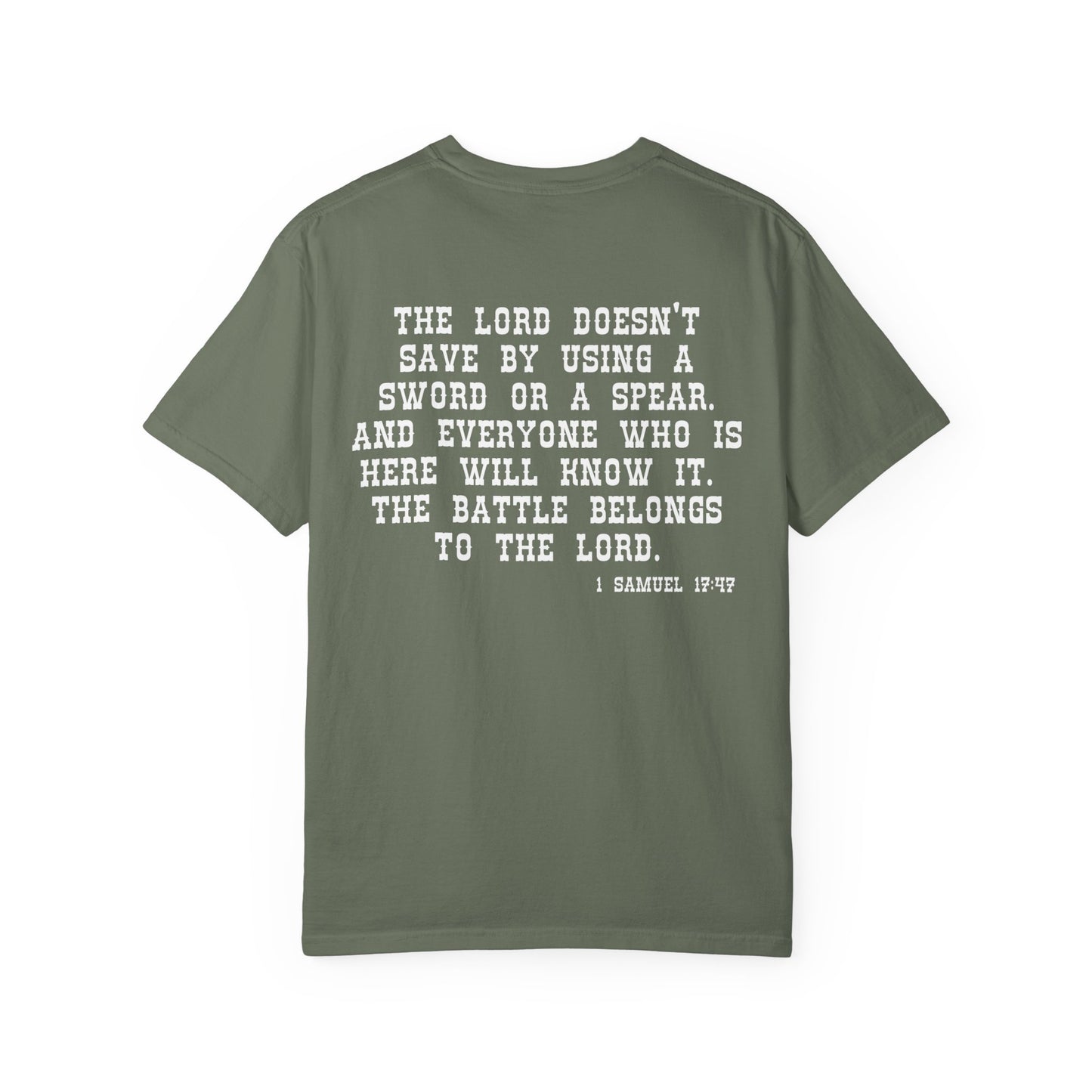 Mens Tee - 'The Battle Belongs to the Lord'