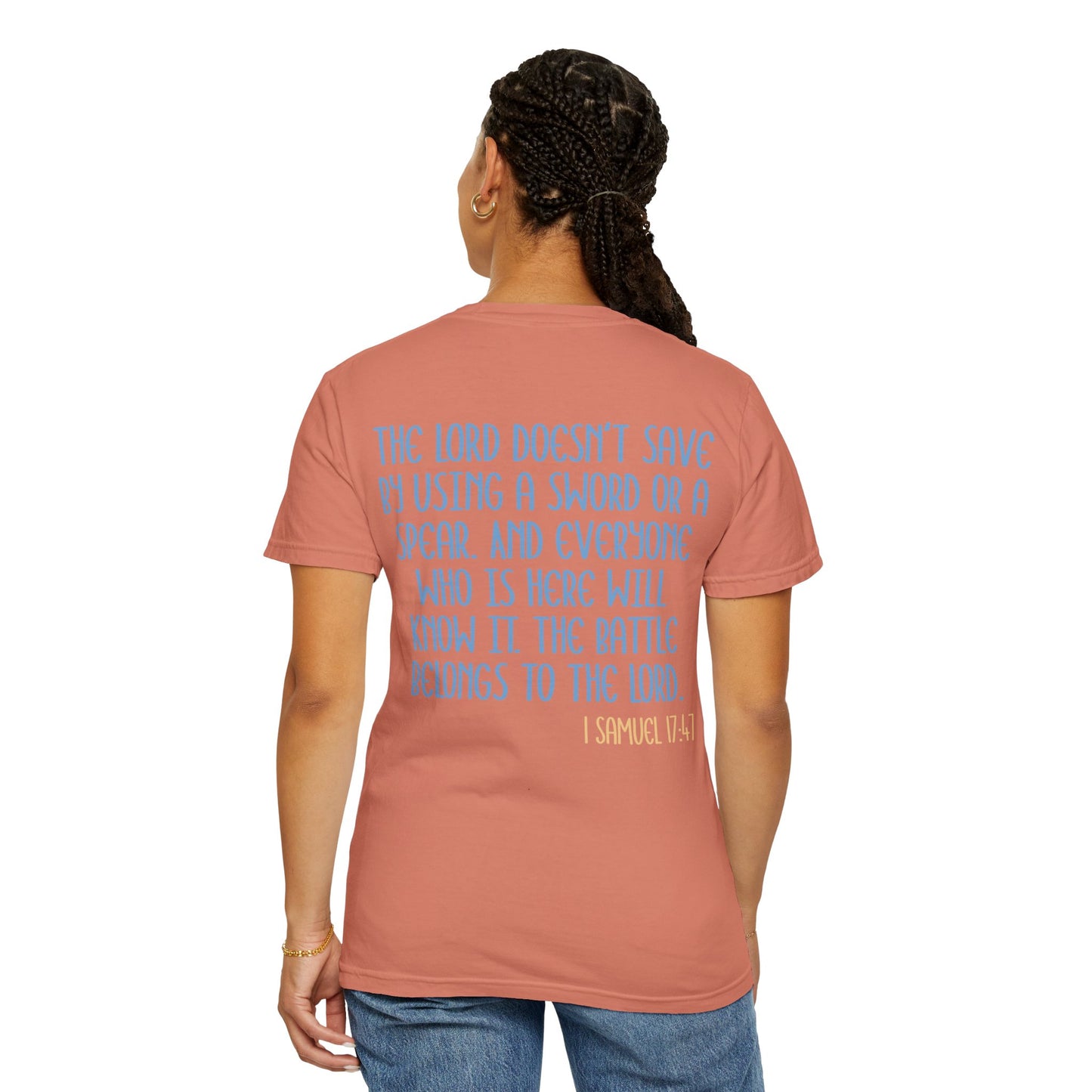 Womens Tee - 'The Battle Belongs to the Lord'