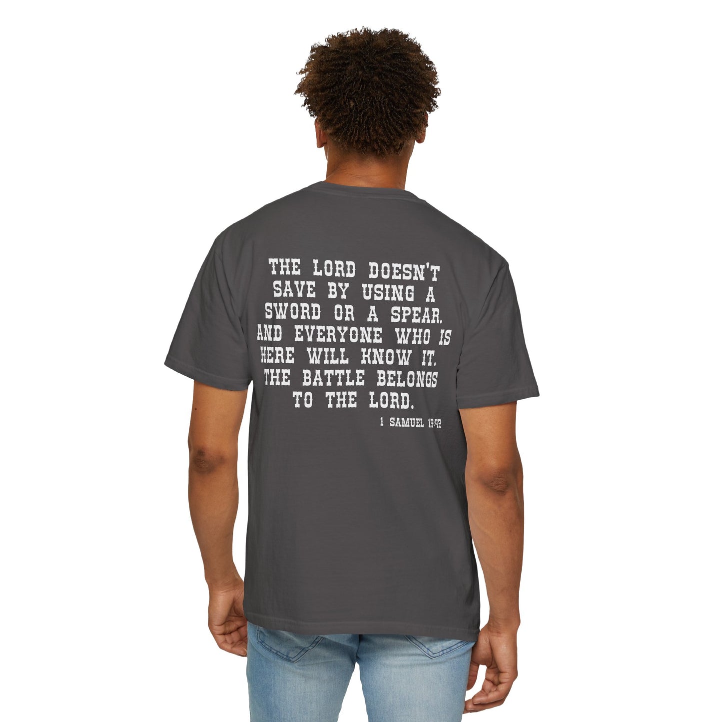 Mens Tee - 'The Battle Belongs to the Lord'