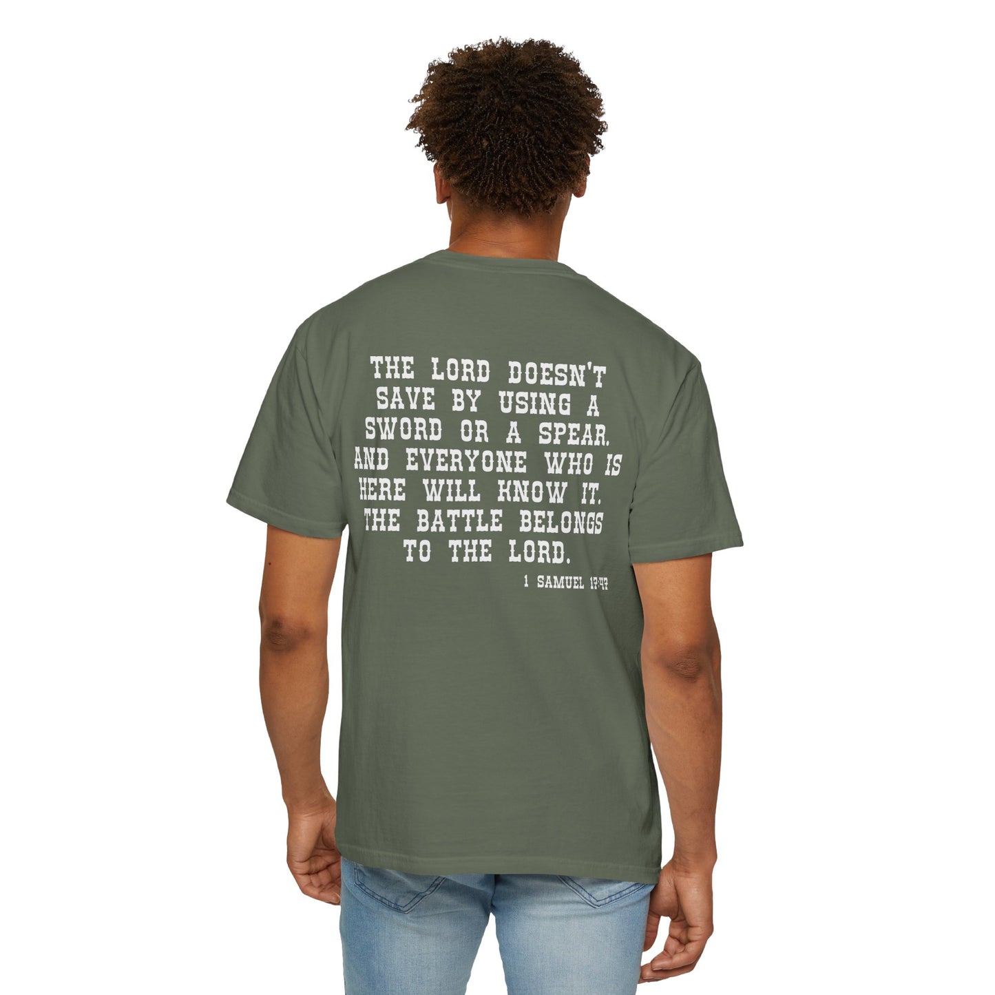 Mens Tee - 'The Battle Belongs to the Lord'