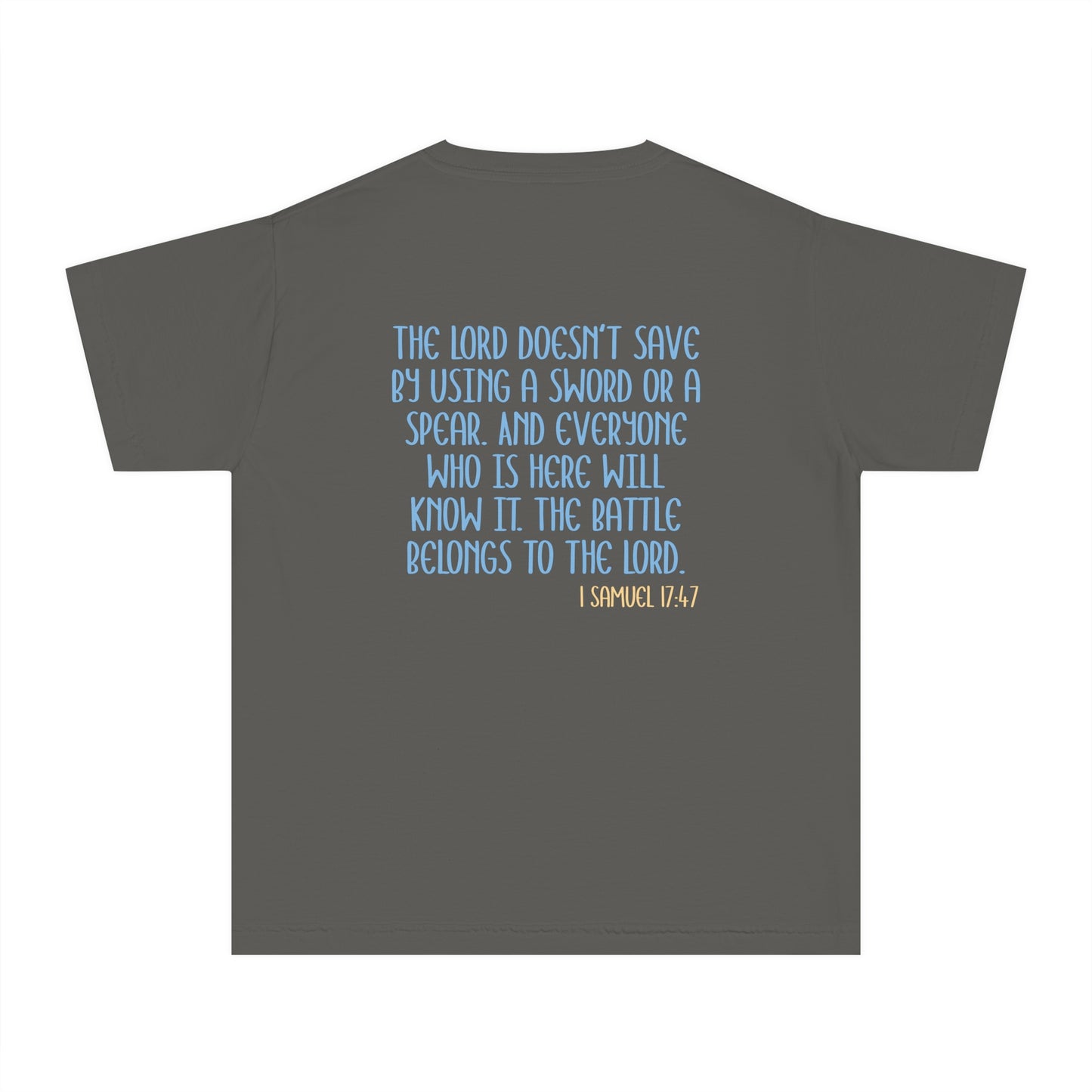 Girls Tee - 'The Battle Belongs to the Lord'