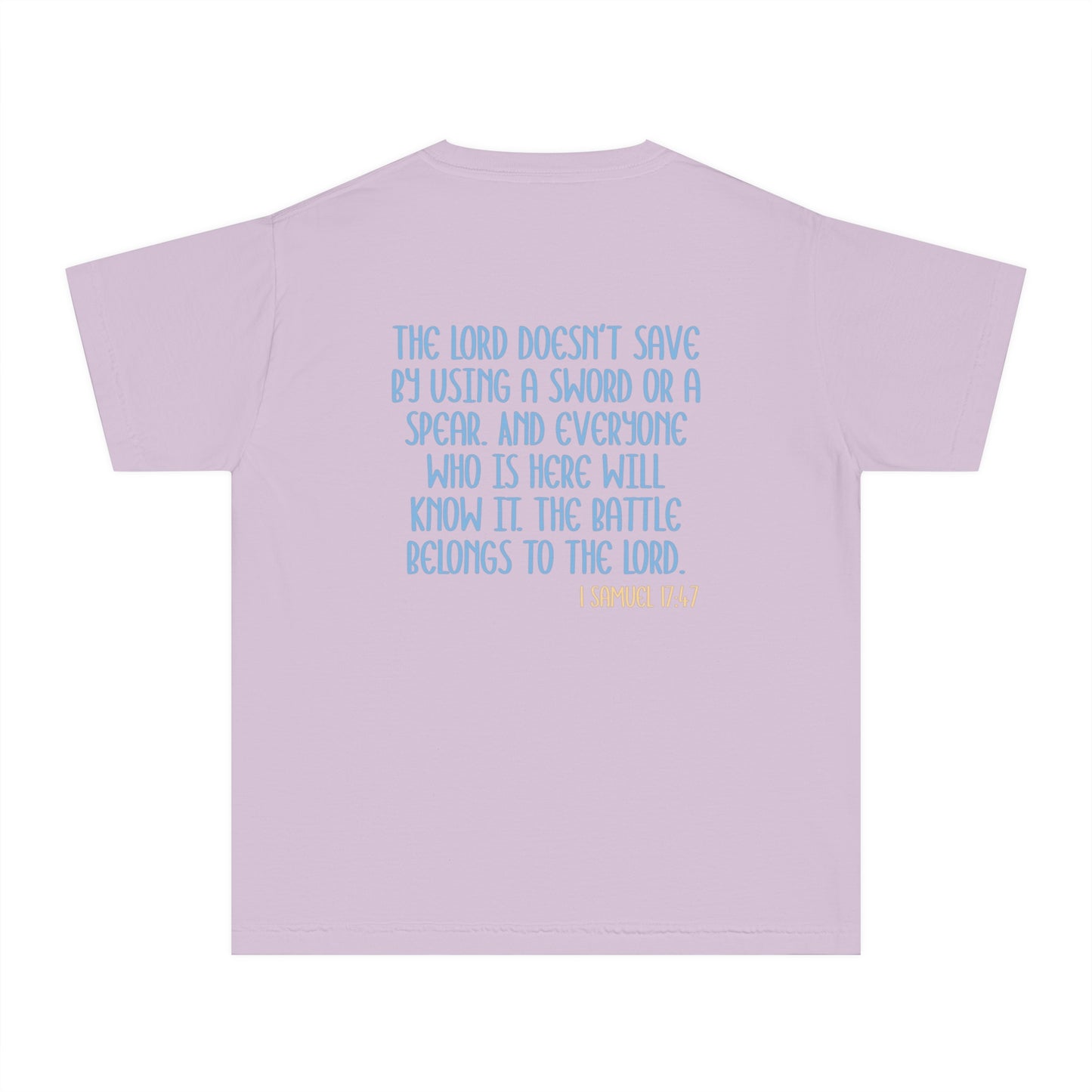 Girls Tee - 'The Battle Belongs to the Lord'