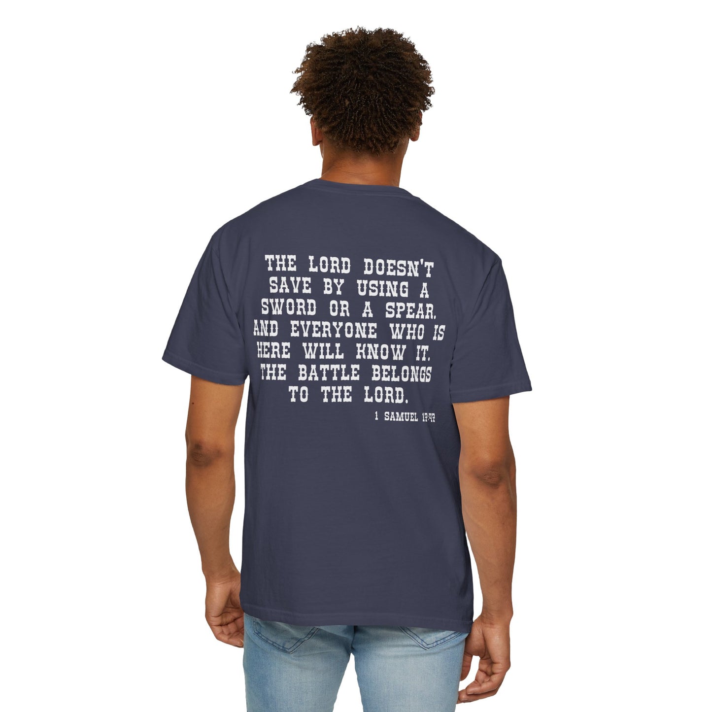 Mens Tee - 'The Battle Belongs to the Lord'