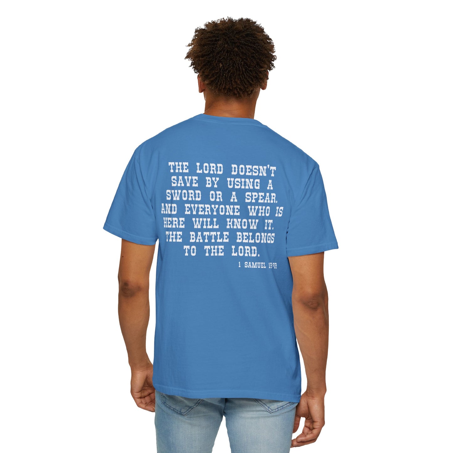 Mens Tee - 'The Battle Belongs to the Lord'
