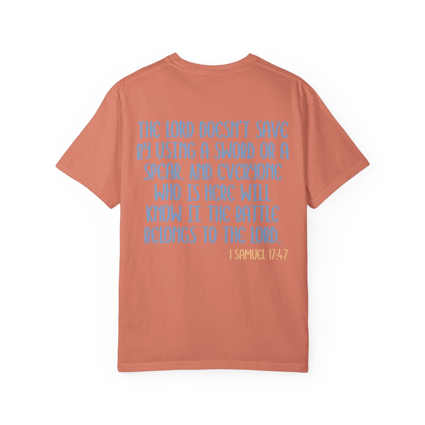 Womens Tee - 'The Battle Belongs to the Lord'